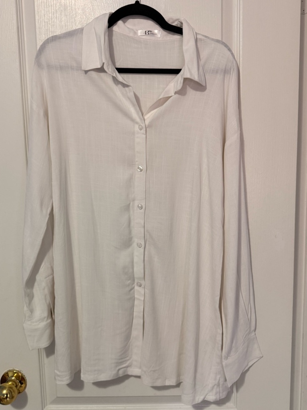 A New Day White Button-Up Shirt